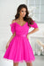 Spanish Elegance Plunging Sleeve Evening Dress with Chic Belt