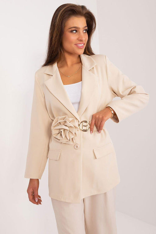 Sophisticated Italian Jacket with Feminine Flair