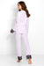 Elegant Lace Pajama Set with Delightful Bow Details for Women