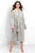 Chic Women's Shawl Collar Robe with Functional Pockets