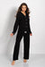 Chic Viscose Pajama Set for Women with Sophisticated Piping Details