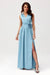 Satin Maxi Dress with Rose Detail and Elegant Silhouette