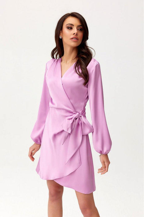 Satin Multi-Way Cocktail Dress with Waist Tie - Chic and Adaptable