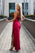 Raspberry Charm: Exquisite Satin Gown by Numoco