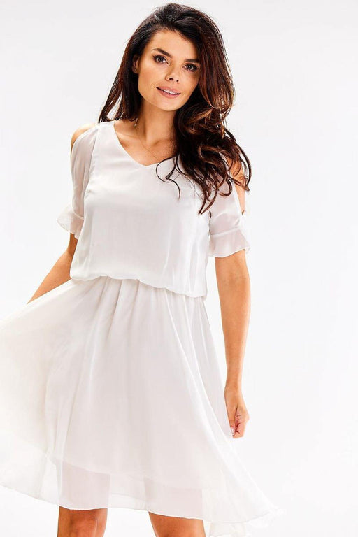 Elegant Off-Shoulder Spanish Trapeze Dress