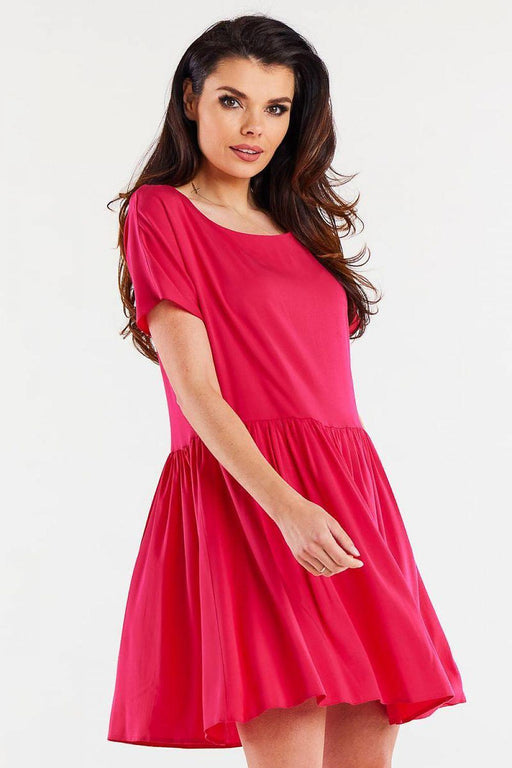 Ruffle Hem Viscose Everyday Dress