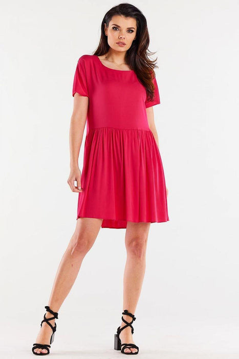 Ruffle Hem Viscose Everyday Dress