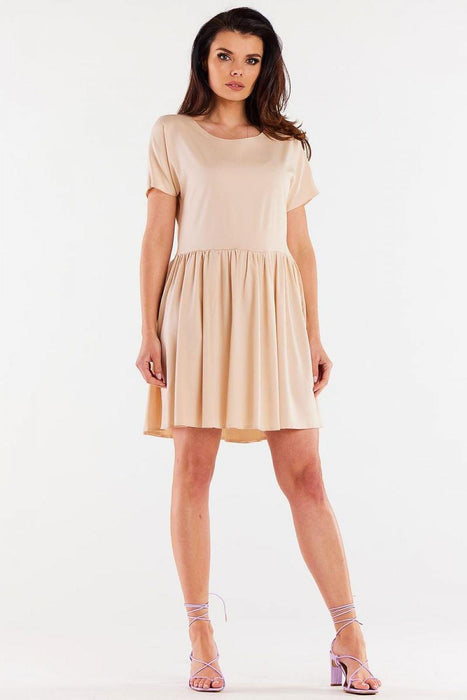 Ruffle Hem Viscose Everyday Dress