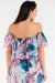 Elegant Ruffled Chiffon Top with Comfortable Elastic Neckline