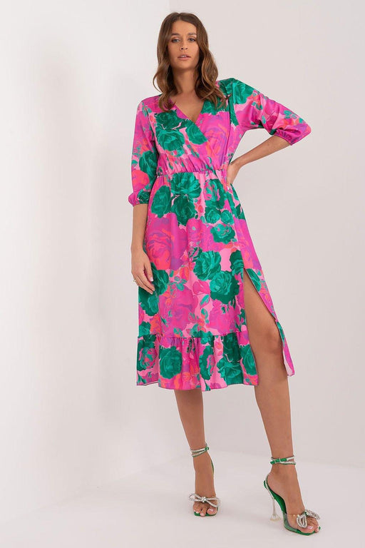 Vibrant Parisian Summer Midi Dress