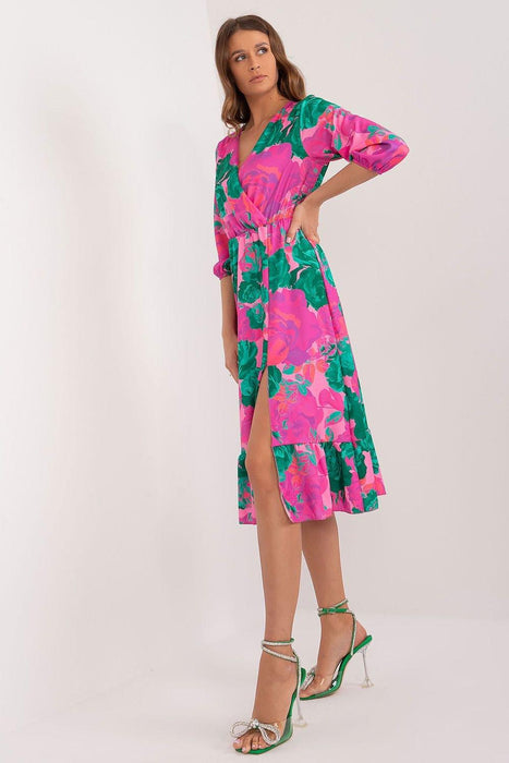 Vibrant Parisian Summer Midi Dress