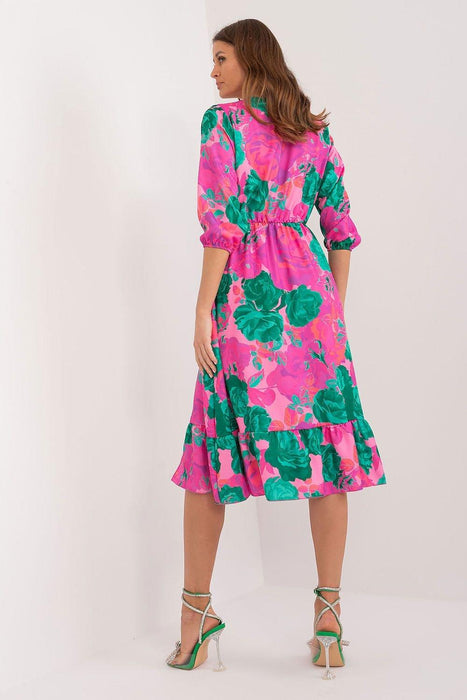 Vibrant Parisian Summer Midi Dress