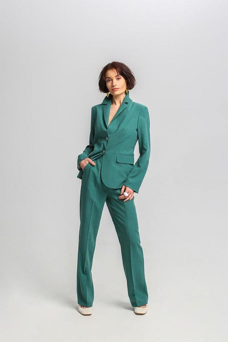 Elegant Silk-Viscose Blend Lapel Jacket - Perfect for Every Event