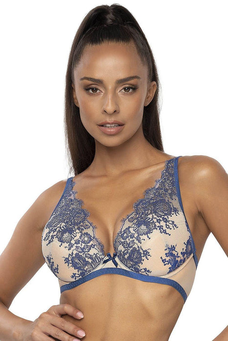 Lace-Embellished Custom Lift Push-Up Bra