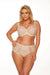 Graceful Beige Embroidered Bra - A Touch of Timeless Feminine Charm