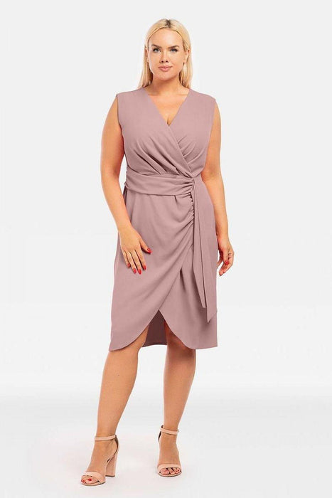 Elegant Curves Plus Size Wrap Dress for Effortless Style