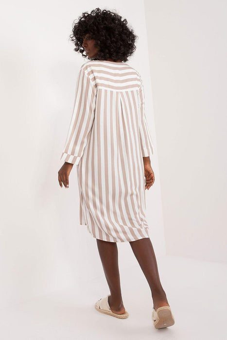 Stylish Striped Viscose Casual Dress