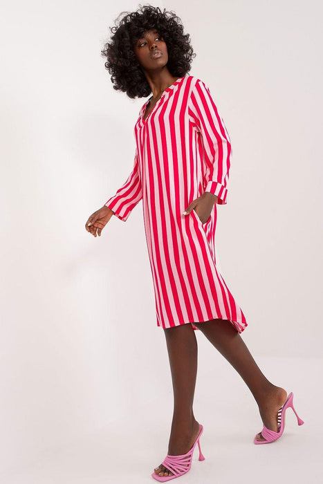 Stylish Striped Viscose Casual Dress