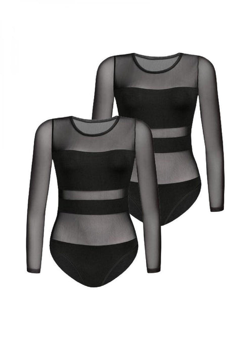 Chic Mesh Shaping Bodysuit Set