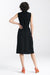 Elegant Sleeveless Midi Shirt Dress with Snap Fastening