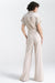 Elegant Linen-Viscose Blend Jumpsuit