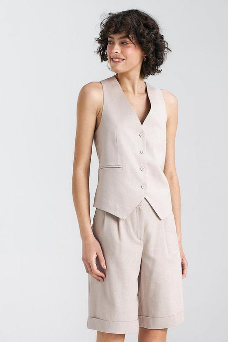 Elegant Linen Vest