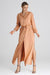 Elegant Maxi Shirt Dress with Stylish Collar and Buttoned Sleeves