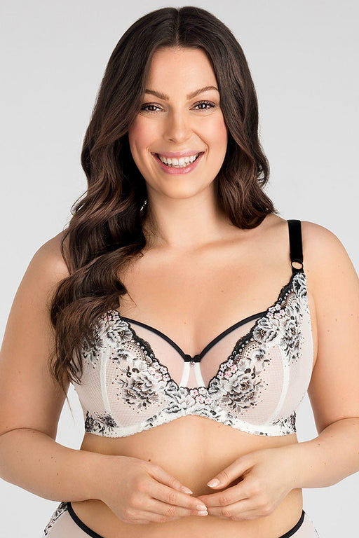 Luxurious Full Coverage Plus-Size Bra Set with Exceptional Support