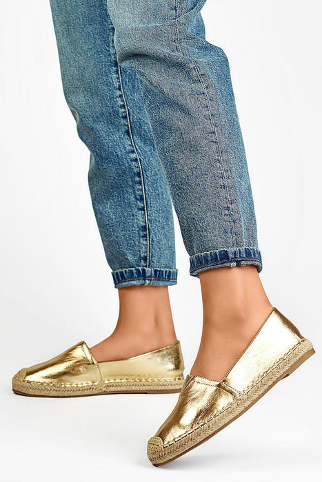 Sustainable Chic Leather Slip-On Espadrilles