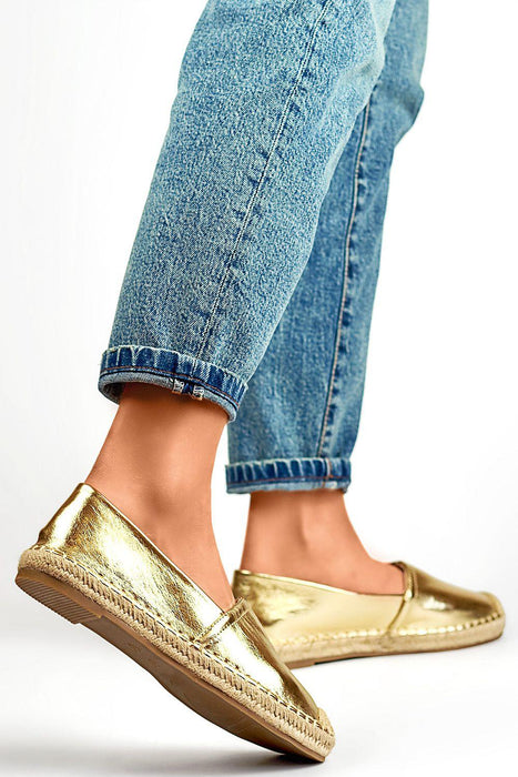 Sustainable Chic Leather Slip-On Espadrilles