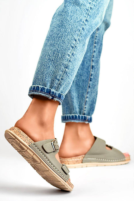 Sustainable Chic Leather Platform Slides for Effortless Summer Style