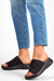 Chic Women's Textile Platform Slides: Effortless Style and Comfort