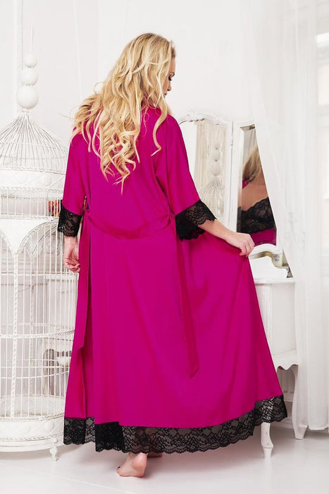 Sumatra Satin Lace Robe - Luxury Edition