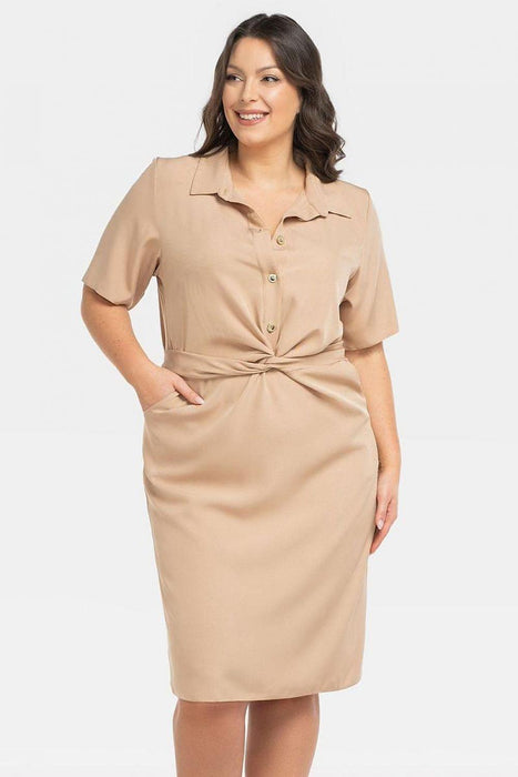 Chic Plus Size Kyoto Office Dress by Karko