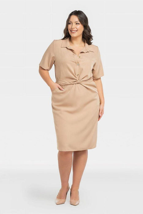 Chic Plus Size Kyoto Office Dress by Karko