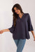 Elegant Eco-Friendly Viscose Blouse with Stylish Stand-Up Collar