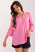 Elegant Eco-Friendly Viscose Blouse with Stylish Stand-Up Collar