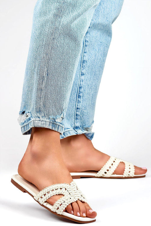 Lace-Trimmed Chic Flip-Flops