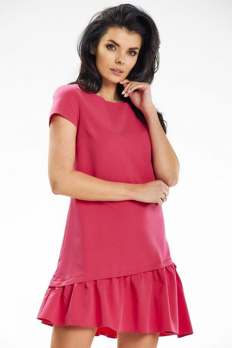 Chic Asymmetrical Ruffle Mini Dress