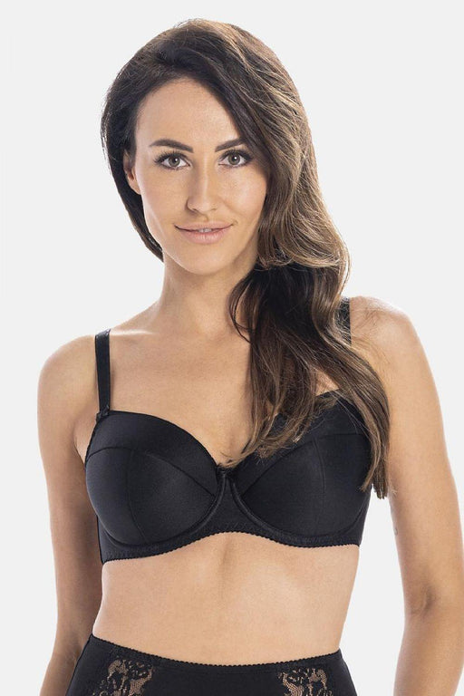 Chic Black Underwired Padded Bra - Effortless Comfort and Style