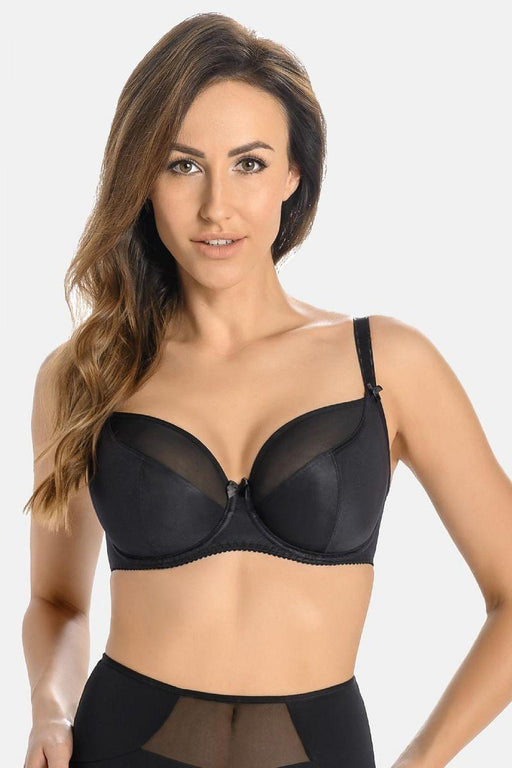 Elegant Underwire Bra with Mesh Accents