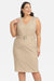 Emma Heart Neckline Plus Size Dress with Pockets and Elegant Design