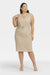 Emma Heart Neckline Plus Size Dress with Pockets and Elegant Design