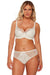 Elegant Ecru Tulle Support Bra with Sculpted Design