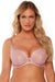 Plunge Pink Lace Padded Bra for Low-Cut Outfits