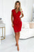 Chic Raspberry Lace Cocktail Dress Crafted in Europe