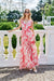 Chic Chiffon Maxi Dress with Sophisticated Accents