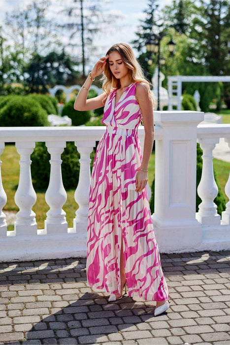 Ethereal Chiffon Maxi Gown