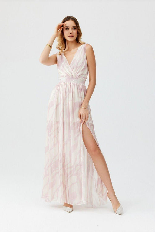 Ethereal Chiffon Maxi Gown - Lorena Skyfall