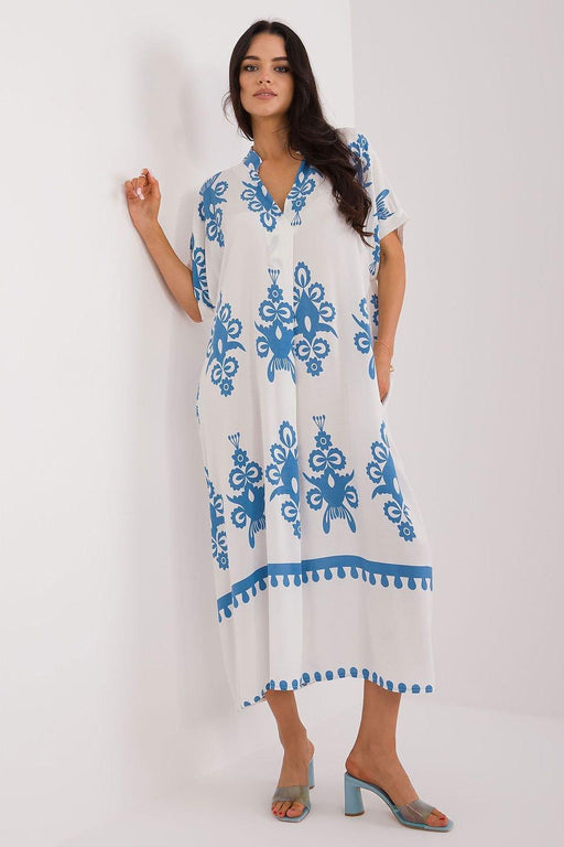 Vibrant Boho Midi Dress for Summer Elegance